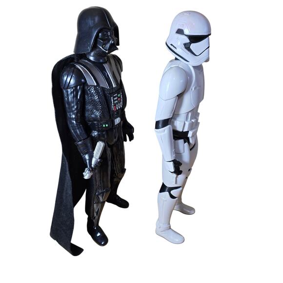 Lot of 2 2013 Hasboro 12" Star Wars Figures Darth Vadar and a Storm Trooper - Picture 5 of 10